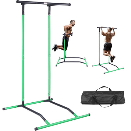 Power Tower Dip Station, 2-Level Adjustable, 220 lb