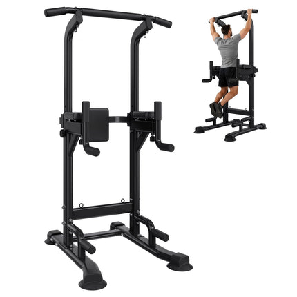 Power Tower Pull-Up Bar Dip Station, 150 kg, Adjustable
