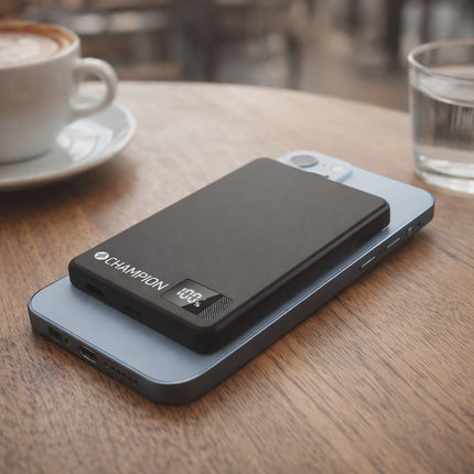 Powerbanka 5000mAh, kompatibilní s MagSafe, 20W PD, černá