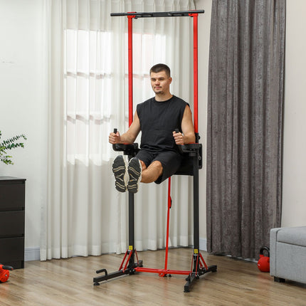 Nastavitelná skládací posilovací věž 127-223 cm pro domácí posilovnu