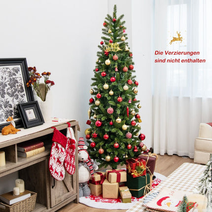 Umělý vánoční stromek s osvětlením 180cm, 270 LED, 648 větviček