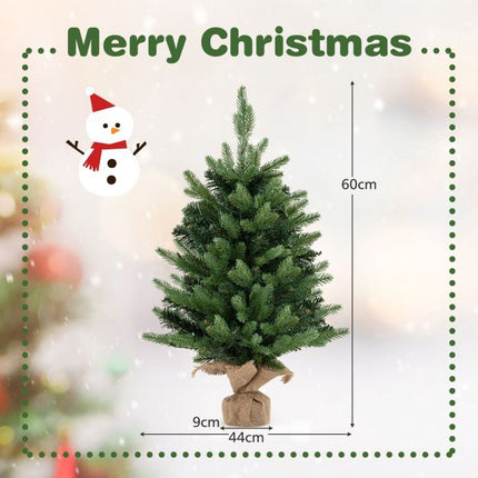 Svítící mini vánoční stromek 60cm, 35 teplých bílých LED