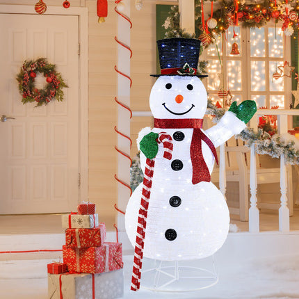 Pre-Lit Snowman Yard Decoration – 150 cm, 180 LEDs
