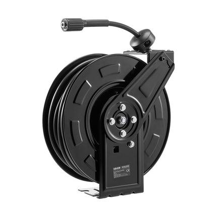 Pressure Washer Hose Reel, 60 ft 1/4 in, Auto-Rewind