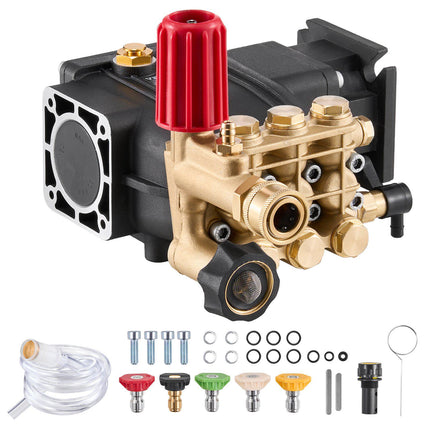 Pressure Washer Pump 3300 PSI, 2.5 GPM, 3/4 in Shaft – Horizontal