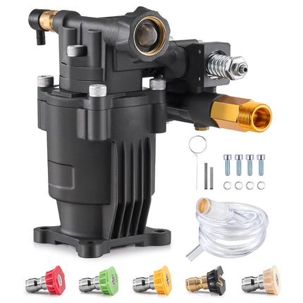 Pressure Washer Pump 3500 PSI, 2.5 GPM, 3/4 In Shaft – Horizontal