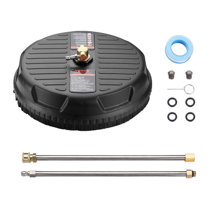 Pressure Washer Surface Cleaner 15-Inch, 4000 PSI, 1/4 Quick-Connect
