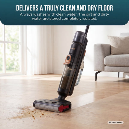 Princess AquaMotion Pro 4-in-1 Cordless Floor Cleaner 21.6V, HEPA Filtration