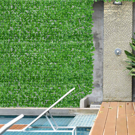Artificial privacy hedge, light green 300x100cm Wall decor