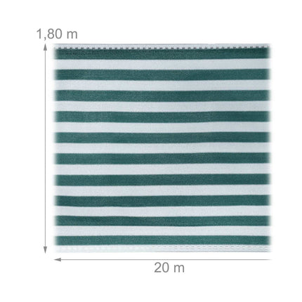Stínící zástěna 1.8 m zelenobílá