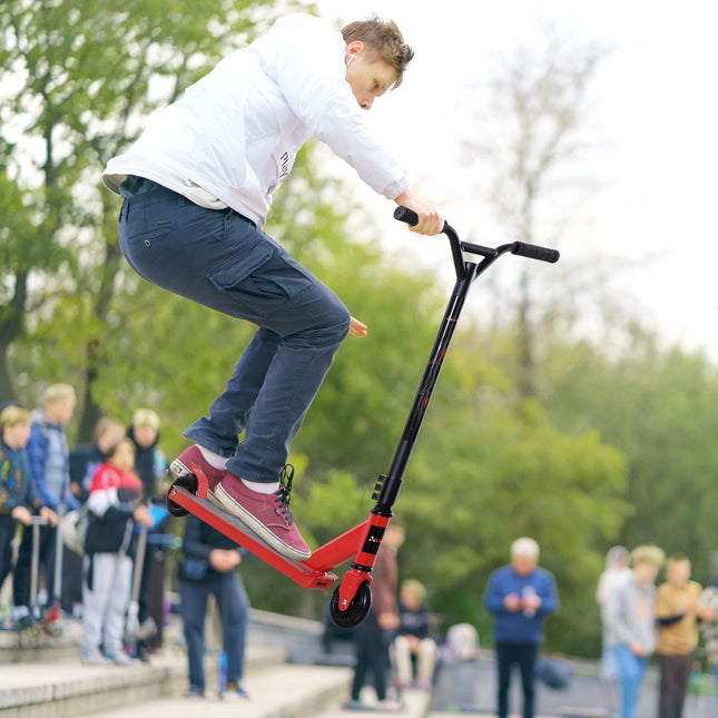 Freestyle koloběžka Pro, hliník, 100 mm kolečka, červená