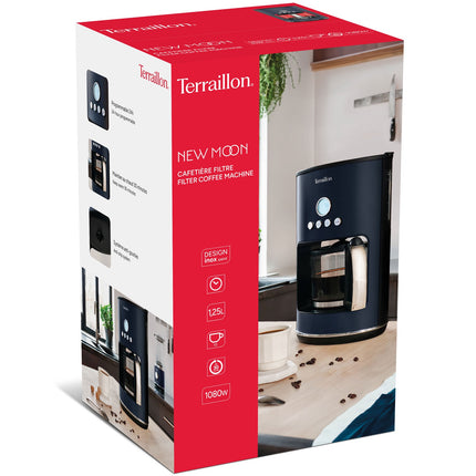 Programovatelný kávovar – 1.25L, 1080W, proti odkapávání