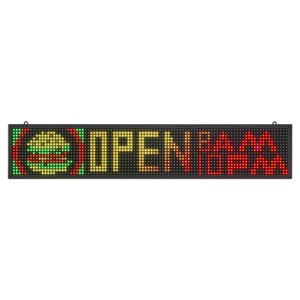 Programmable LED Sign, Full-Color, Bluetooth App, 40x8 in