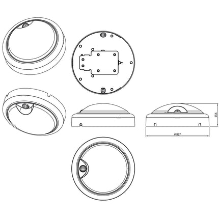 Nástěnné svítidlo ProjectLine 15W 1400lm IP54 se senzorem