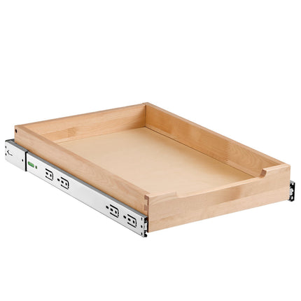 Pull-Out Cabinet Organizer Drawer, 14 x 21 in, Soft-Close Wood