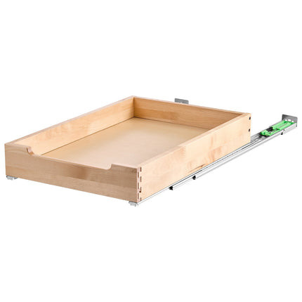 Pull-Out Cabinet Organizer Drawer, 14 x 21 in, Soft-Close Wood