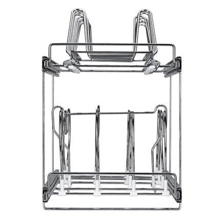 Pull-Out Pan And Pot Rack, 2-Tier Expandable, 12 Inch