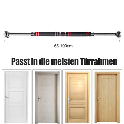 Hrazda do dveří, protiskluzové pěnové úchopy, 65-100 cm