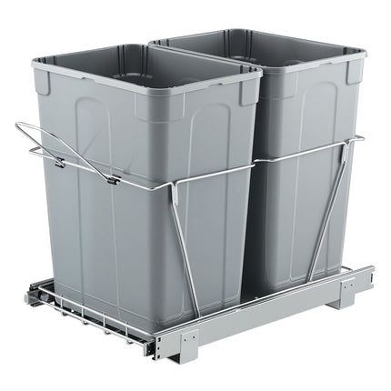 Pullout Under-Sink Trash Can, Dual 35 Qt Sliding Bins