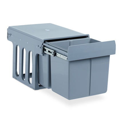 Pull-out source sorting 2 waste bins