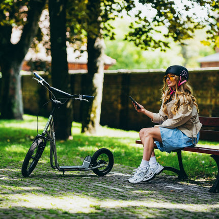 Pumped Wheels Scooter, 16/12 Inch, Adjustable Height