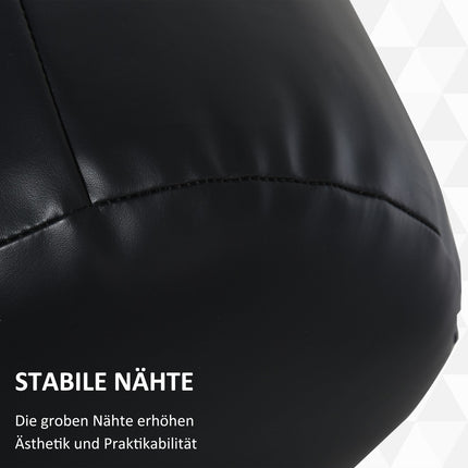 Sada boxovacího pytle s rukavicemi, plněný, 120cm, černá/červená