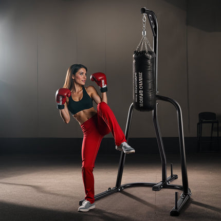 Punching Bag Stand, Steel Freestanding, 140 lb Capacity