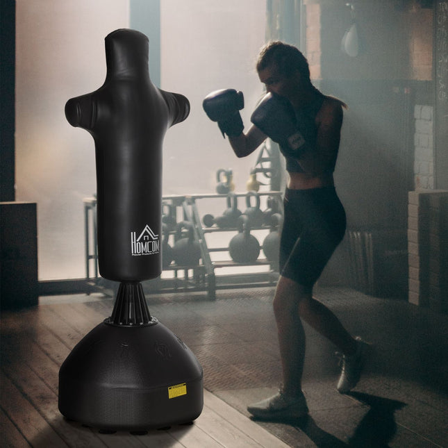 Robustní stojanový boxovací pytel 180cm – černý