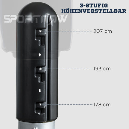 Volně stojící nastavitelný boxovací pytel – domácí trénink pro dospělé 178-207cm