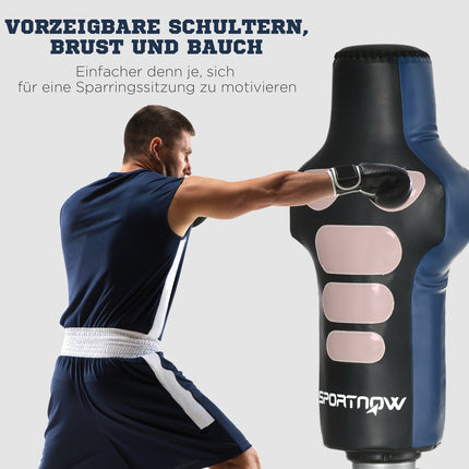 Volně stojící nastavitelný boxovací pytel – domácí trénink pro dospělé 178-207cm