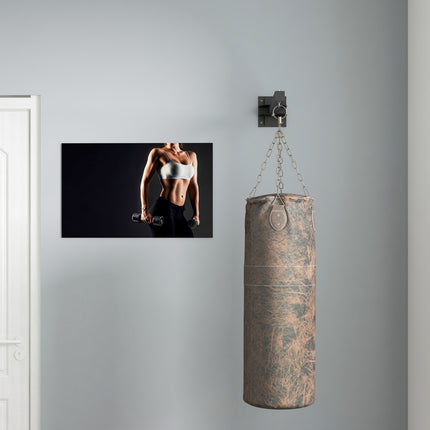 Nastavitelný ocelový nástěnný držák na boxovací pytel – do 100 kg