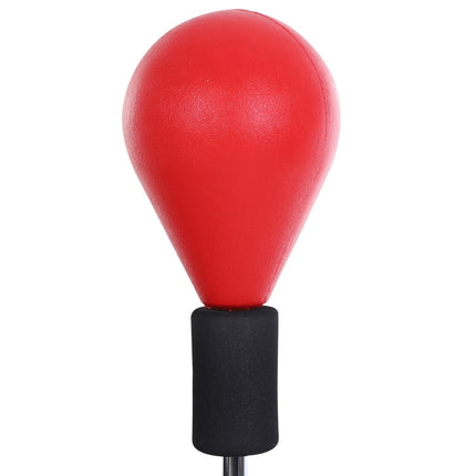 Boxovací míč se stojanem, výškově nastavitelný 136-154cm, stojací boxovací míč s boxerskými rukavicemi, pro mládež a dospělé, na cvičení, odbourání stresu, fitness, červená