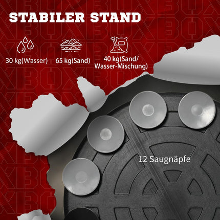 Nastavitelný boxovací stojan s reflexní tyčí, HDPE a kůže
