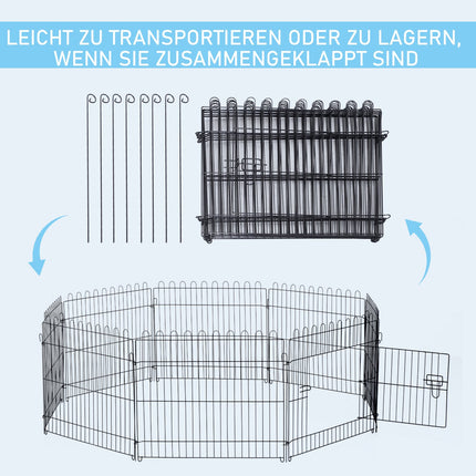 Puppy Playpen, Flexible Outdoor Pet Fence, 5 Sizes
