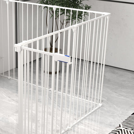 Dog playpen, 90 cm high, collapsible 8-panel outdoor enclosure