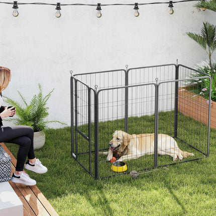 Šestihranná ohrádka pro štěňata – skládací, výška 100 cm, pro venkovní použití