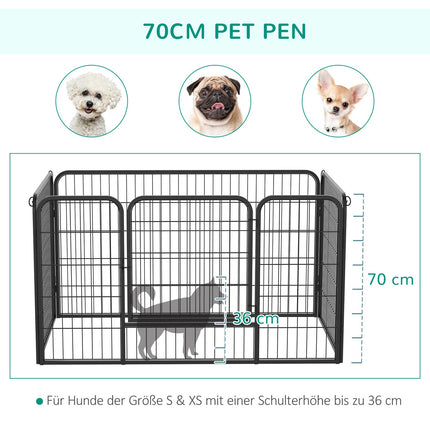 Venkovní ohrádka pro štěňata – přenosný plot 70 x 80 cm