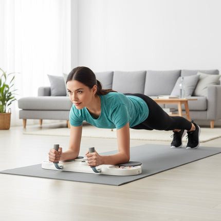 Liegestütz- und Bauchmuskel-Workout-Board mit Smart Counter