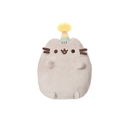 Pusheen Soft Toy Sitting Pusheen With Party Hat, 10 Cm