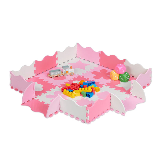 Pěnová podložka puzzle 3x3 s rámem