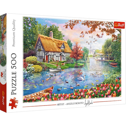 Puzzle 500 dílků – motiv Quiet Haven pro relaxaci