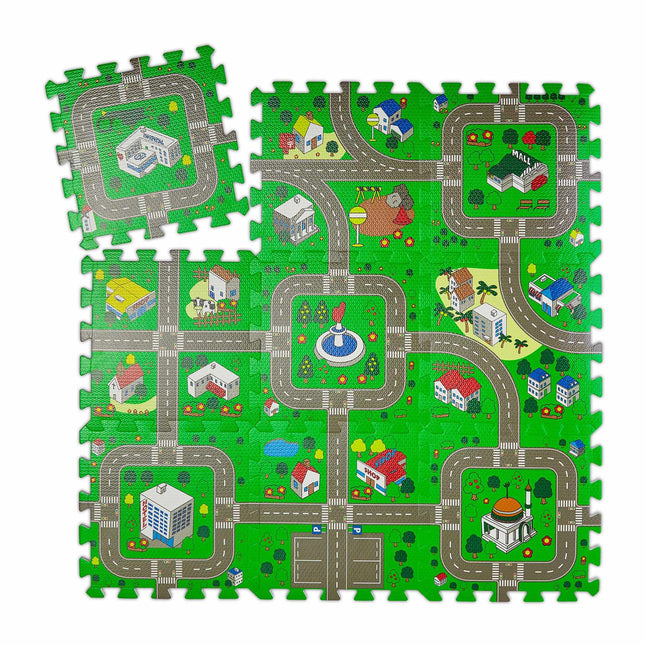 Pěnová podložka puzzle silnice