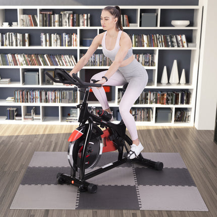 Puzzle podložka pod fitness vybavení, světle šedá, 9 dílů