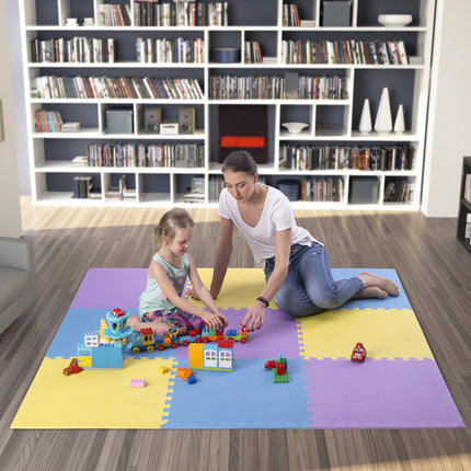 Ochranná podložka puzzle, multipack, 60x60x1.0 cm, 9 ks