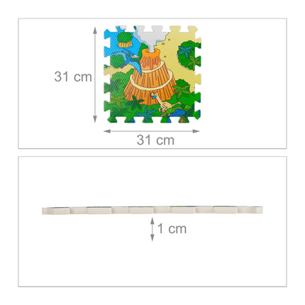 Pěnová podložka puzzle dinosaurus