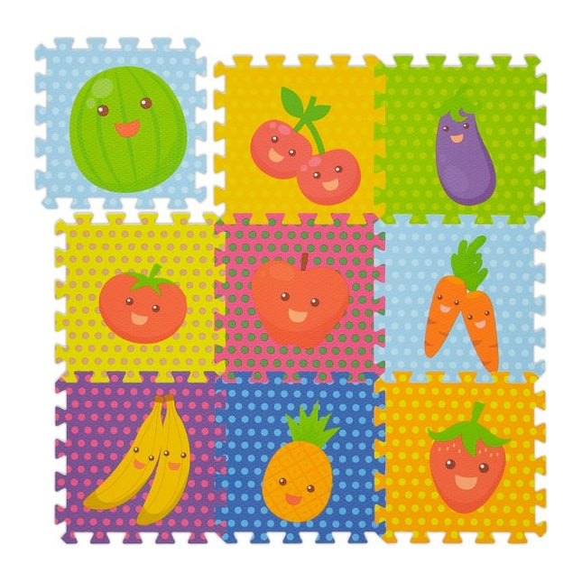 Pěnová podložka puzzle ovoce