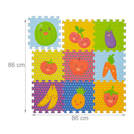 Pěnová podložka puzzle ovoce