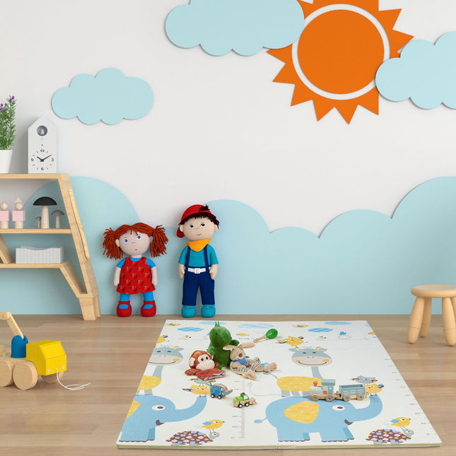 Pěnová podložka puzzle duo: sova / slon