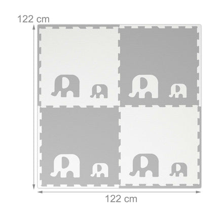 Puzzle mat elephants