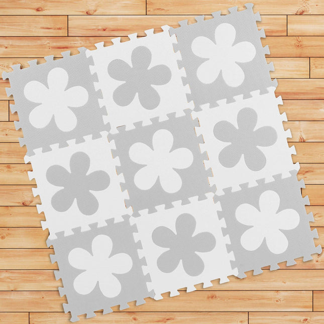 Pěnová podložka puzzle květinový vzor